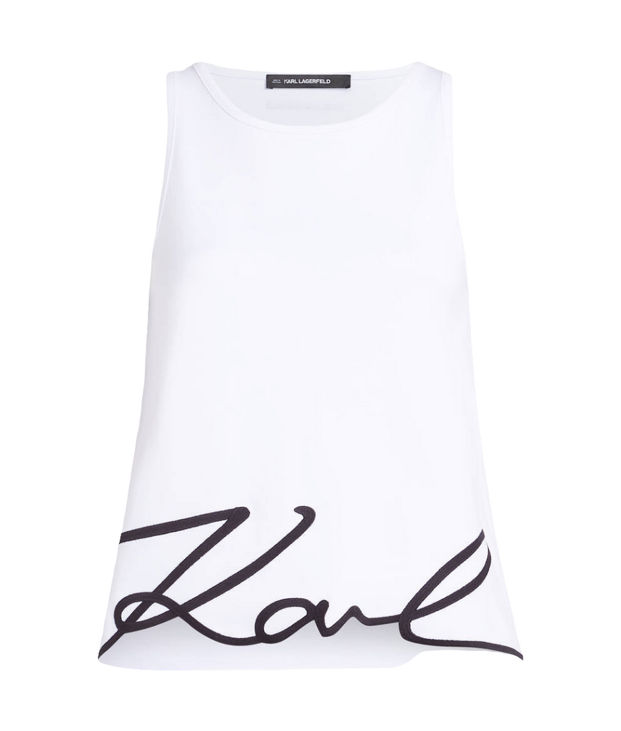 CANOTTA CON ORLO KARL SIGNATURE     KARL LAGERFELD