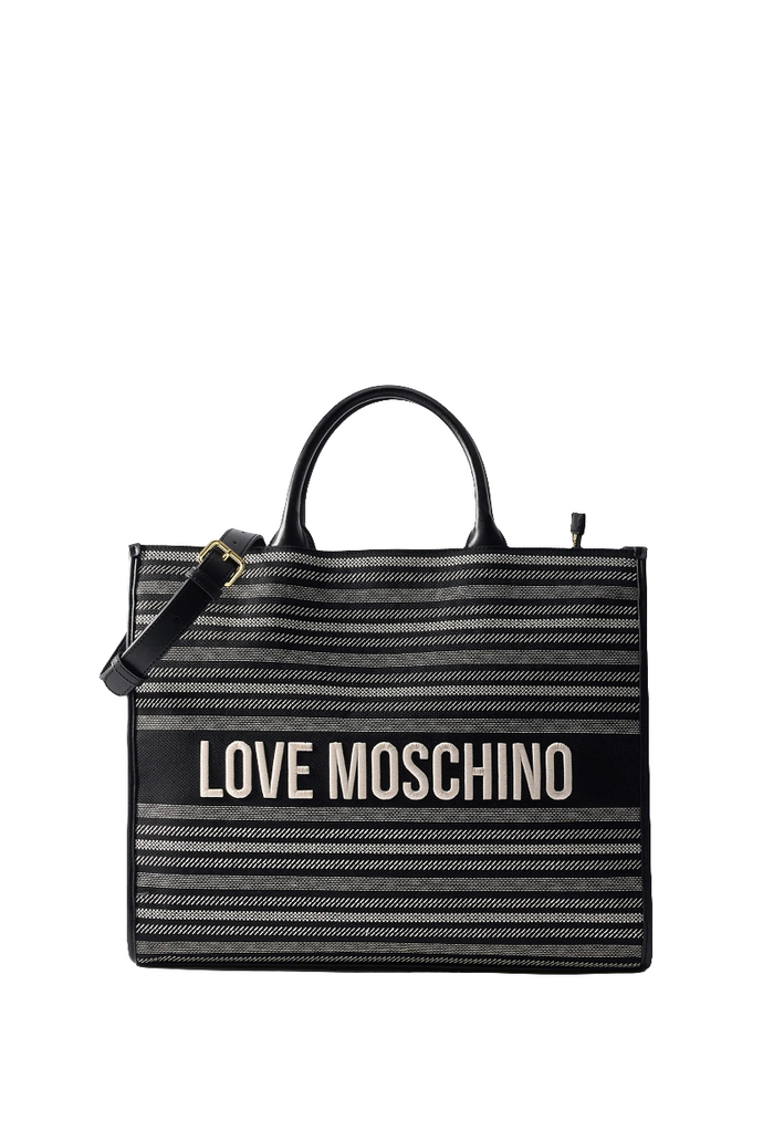 BORSA CANVAS SHOPPING BAG     LOVE MOSCHINO