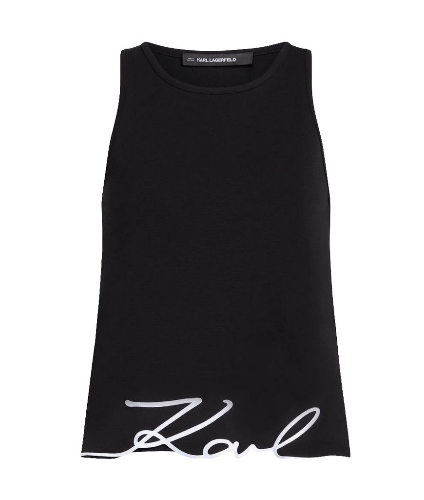 CANOTTA CON ORLO KARL SIGNATURE     KARL LAGERFELD