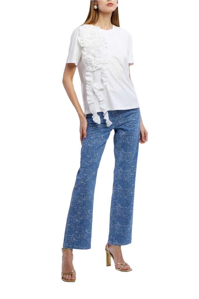 T-SHIRT CON ROSE     NOSECRETS