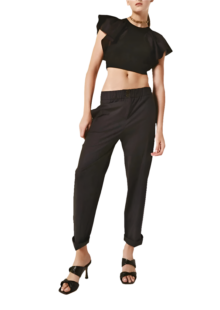 PANTALONE ELVIS ELASTICO IN VITA STRECH LEGGERO     NENETTE