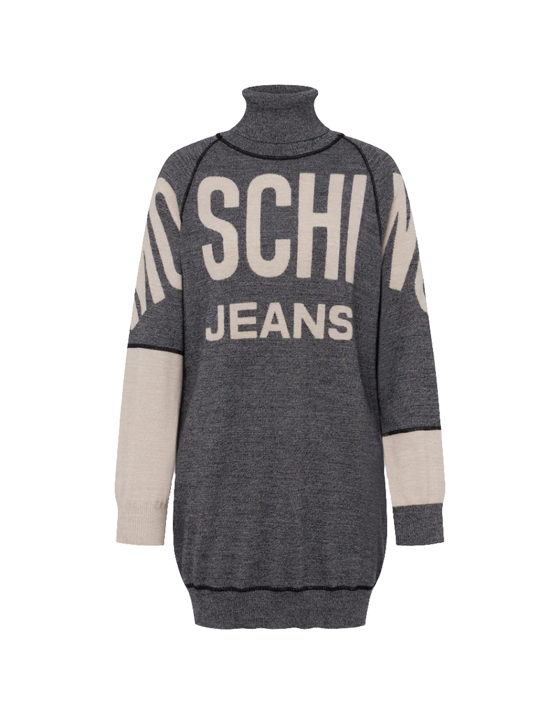 ABITO PURA LANA EXTRAFINE INTARSIO     MOSCHINO JEANS