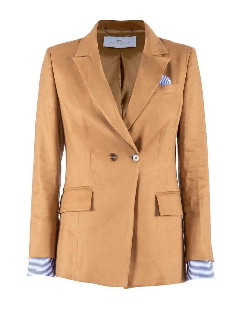 GIACCA BILBA DOPPIOPETTO IN TWILL    NENETTE