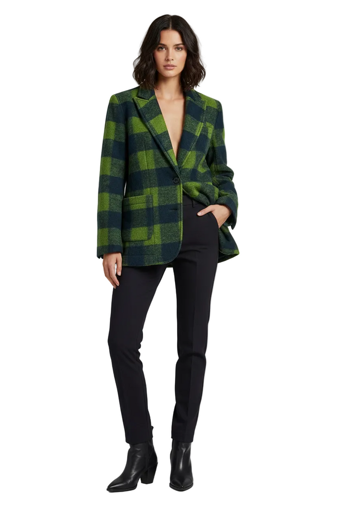 Blazer verde/blu - frontale