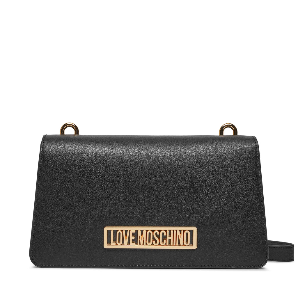 BORSA A TRACOLLA LOGO ORO   LOVE MOSCHINO