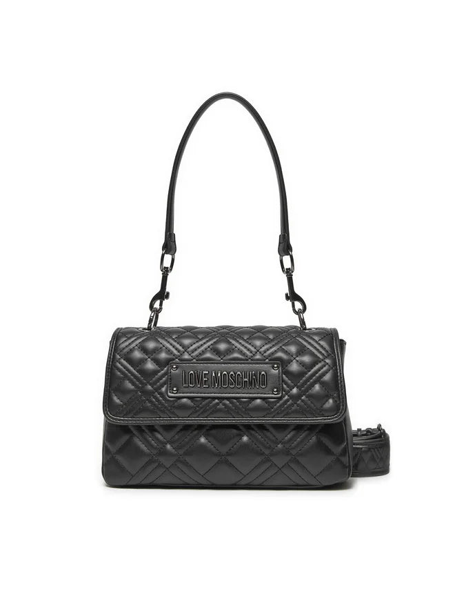 BORSA TRAPUNTATA LOGO GALVANICO CANNA DI FUCILE    LOVE MOSCHINO