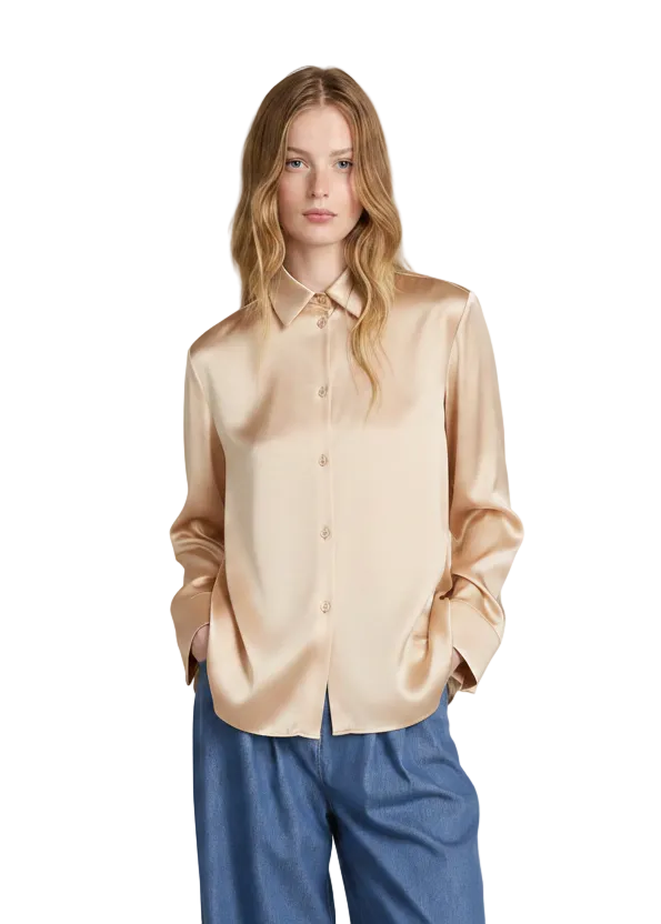 Camicia MMLNAVETTA Seta Champagne Max Mara MM