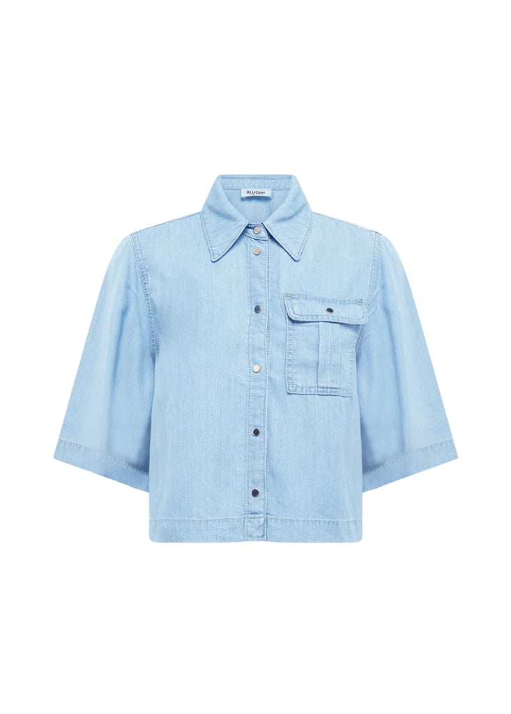 CAMICIA IN JEANS LYOCELL DALLA FORMA ANGOLARE BLUGIRL Blumarine