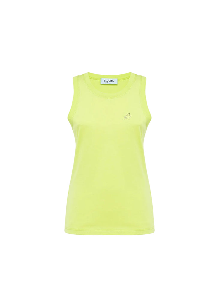 CANOTTA IN JERSEY CON LOGO BLUGIRL Blumarine