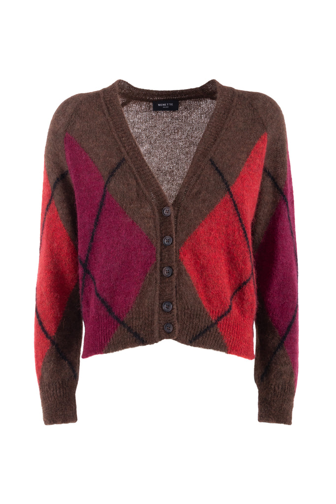 CARDIGAN CHANTAL MOHAIR ROMBI NENETTE