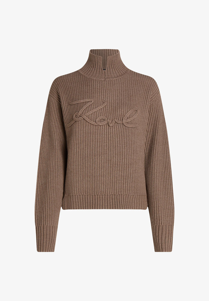 MAGLIONE KARL SIGNATURE SOUTACHE    KARL LAGERFELD