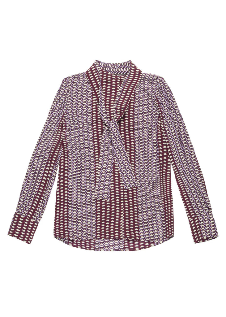 CAMICIA BLUSA FANTASIA CON FIOCCO     NENETTE