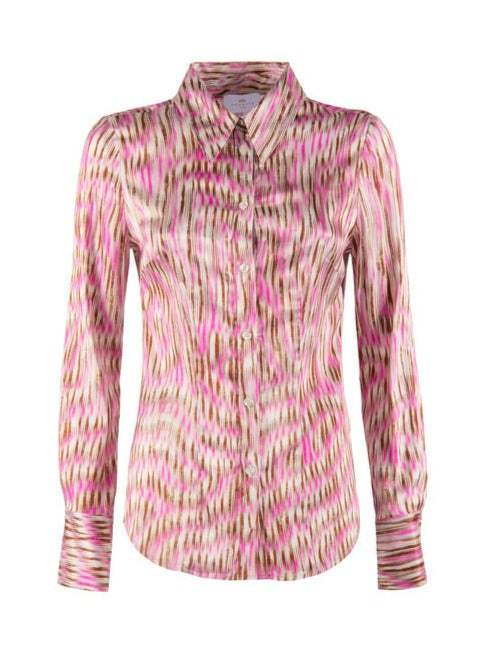 CAMICIA FLEAR STRETCH STAMPA SFUMATA    NENETTE