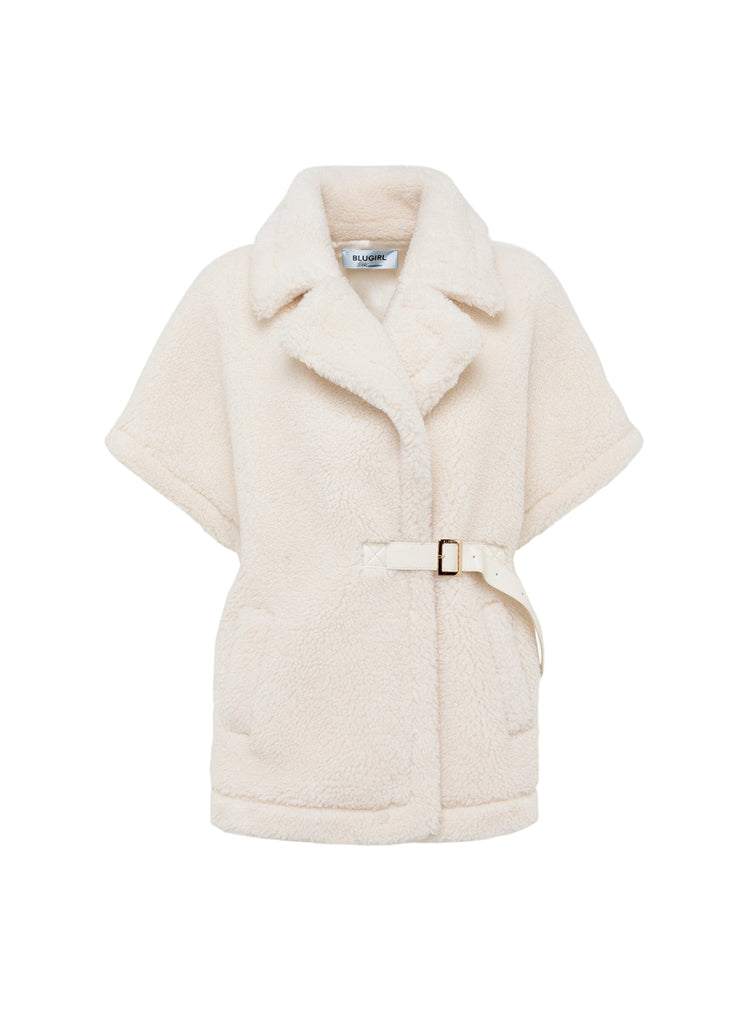 GILET A KIMONO IN FAUX FUR     BLUGIRL Blumarine