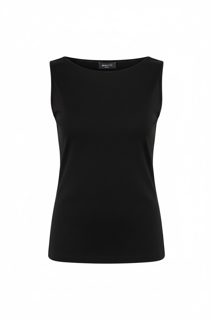 T-SHIRT DEWA NENETTE NERO - fronte