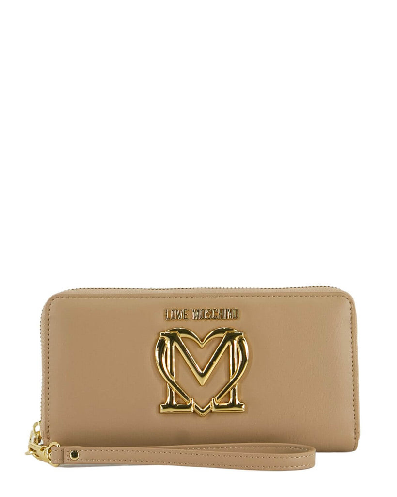 PORTAFOGLIO LOGATO ORO    LOVE MOSCHINO