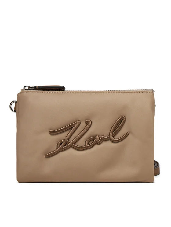 BORSA K/SIGNATURE NYLON CB POUCH    KARL LAGERFELD