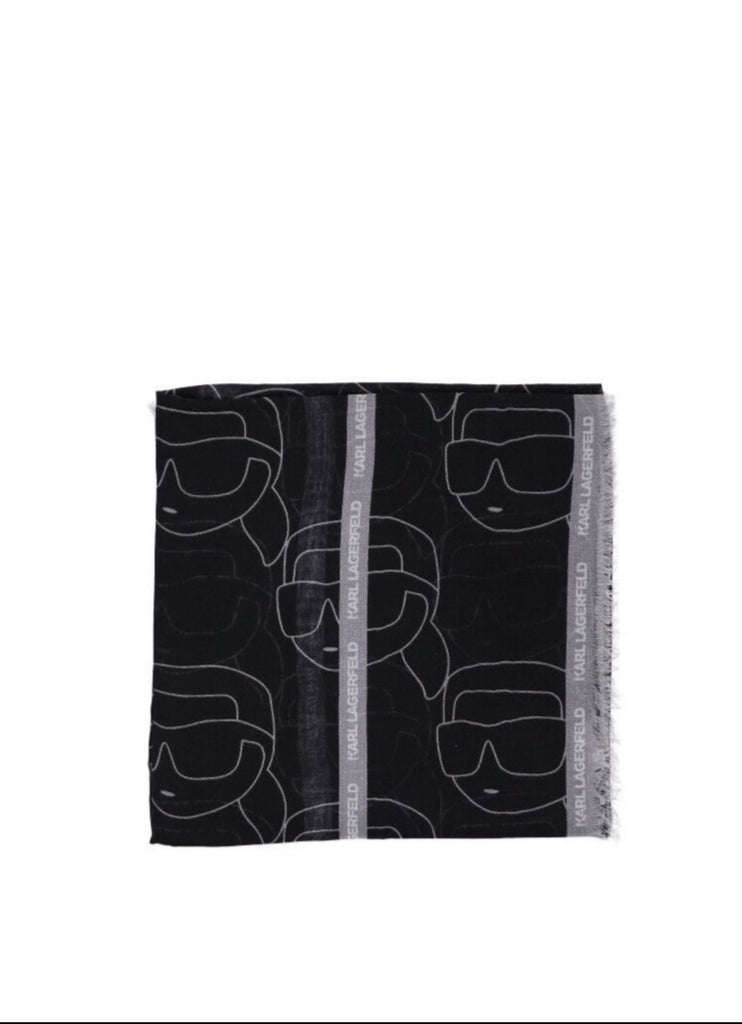 SCIARPA IKON NFT AOP CARF     KARL LAGERFELD