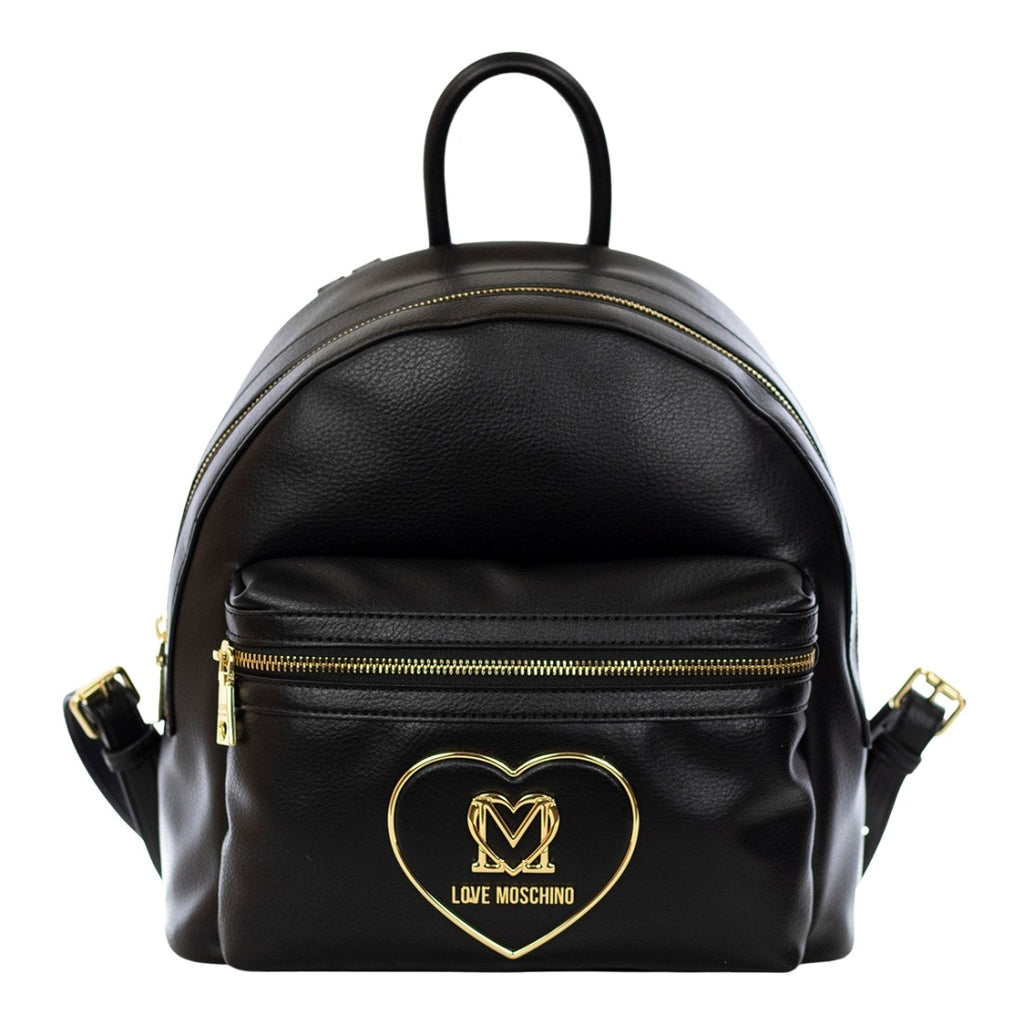 ZAINO CON TASCA ESTERNA E LOGO CUORE    LOVE MOSCHINO