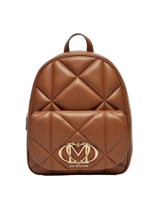 ZAINO CON PLACCA LOGO ORO     LOVE MOSCHINO