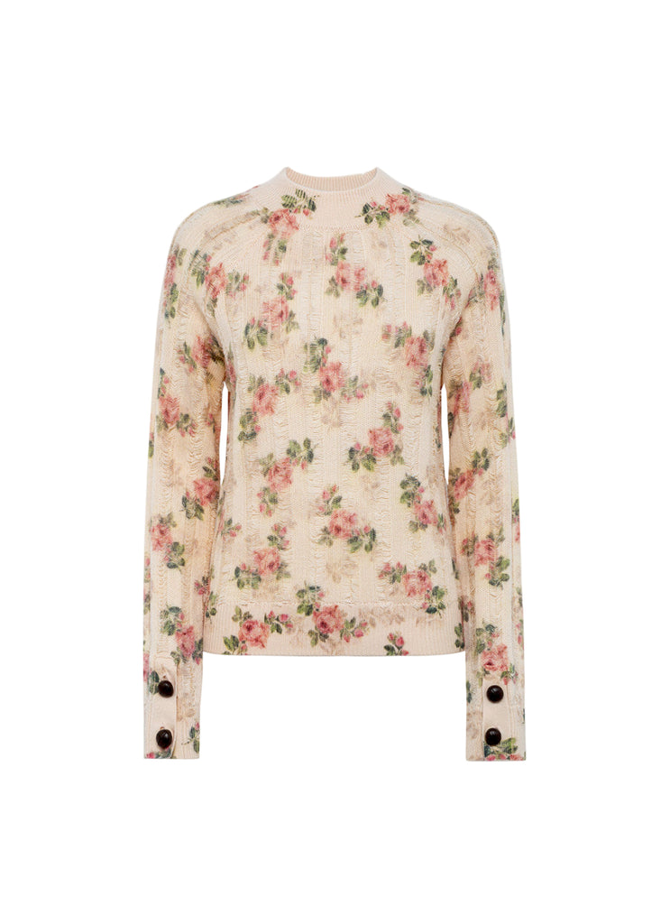 MAGLIA CON STAMPA FIORI     BLUGIRL Blumarine