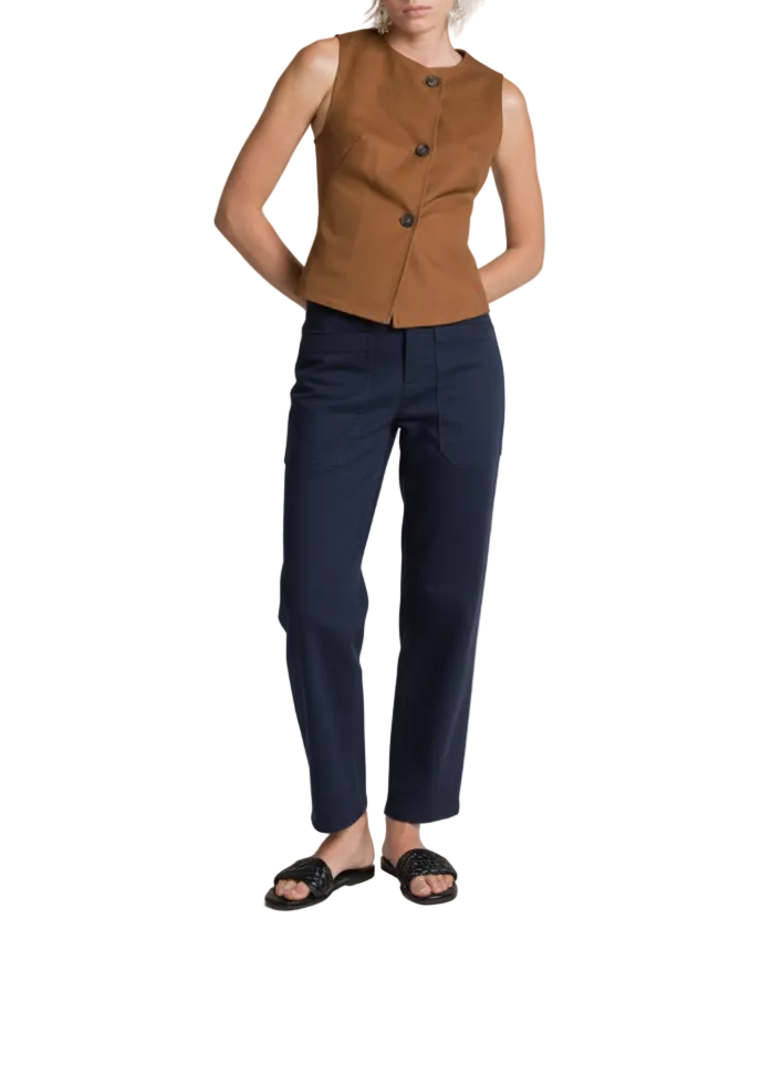 Pantalone Blu Notte Frontale