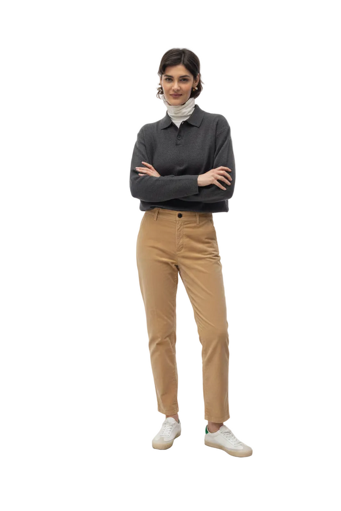 Pantalone nocciola chiaro - frontale