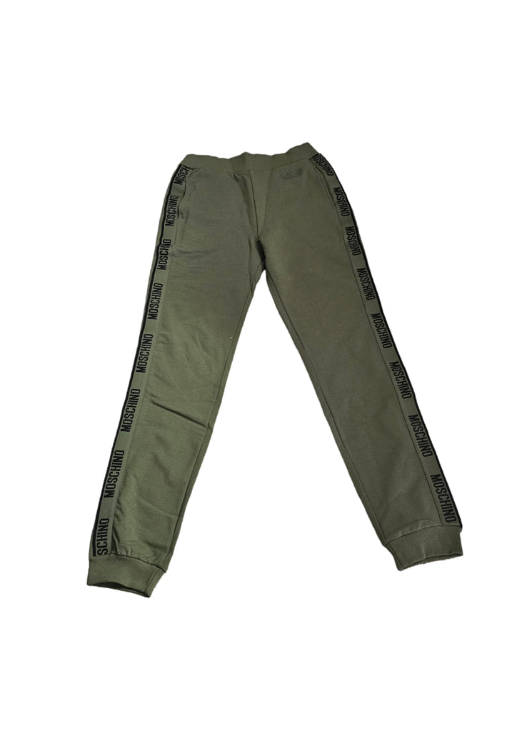 PANTALONE SPORTIVO BRUSCHED STRETCH FLEECE CON SCRITTA LOGO    MOSCHINO UNDERWEAR