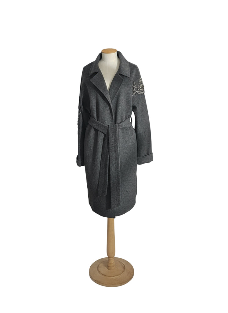 CAPPOTTO VESTAGLIA PANNO BASIC CON PAILLETTES     BLUGIRL Blumarine