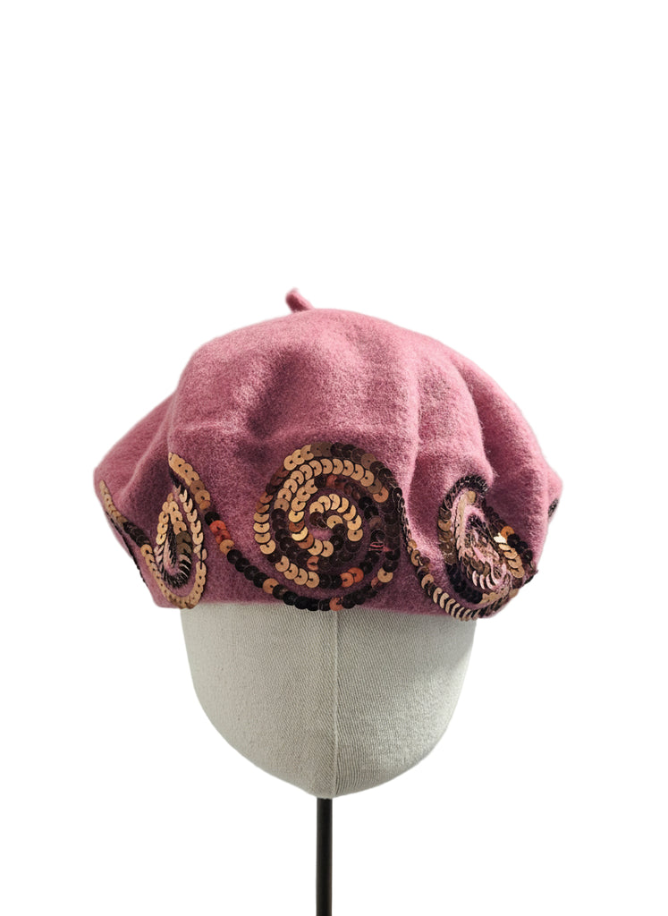 CAPPELLO BASCO GUARNIZIONE PAILLETTES  LE CHAPEAU