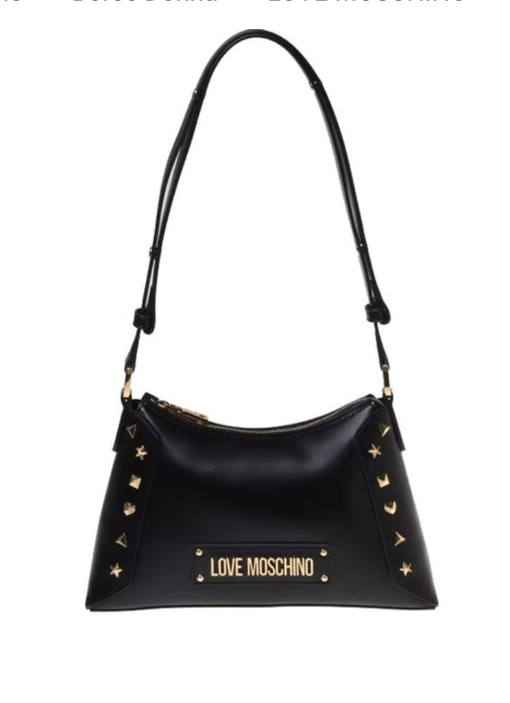 BORSA A SPALLA CON BORCHIE     LOVE MOSCHINO