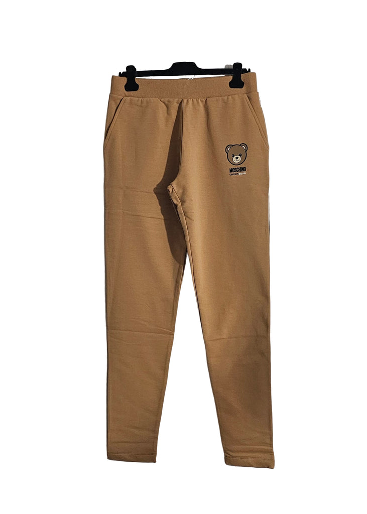 PANTALONE STRECH CON LOGO ORSACCHIOTTO SORRIDENTE     MOSCHINO UNDERWEAR