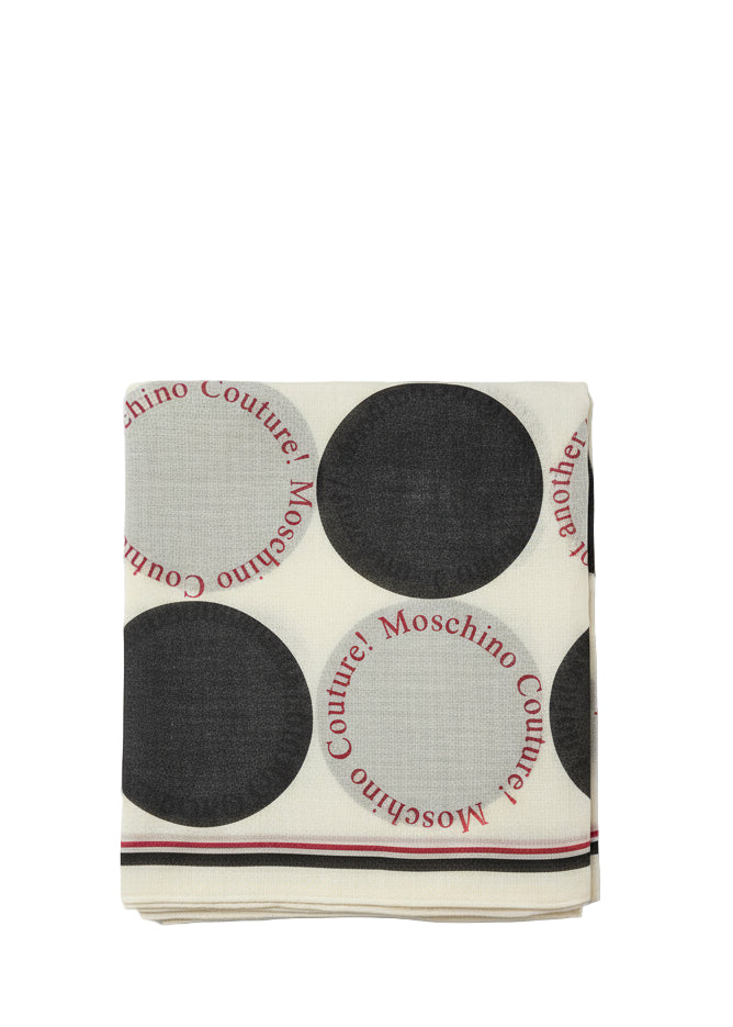 STOLA CON STAMPA MOSCHINO     MOSCHINO