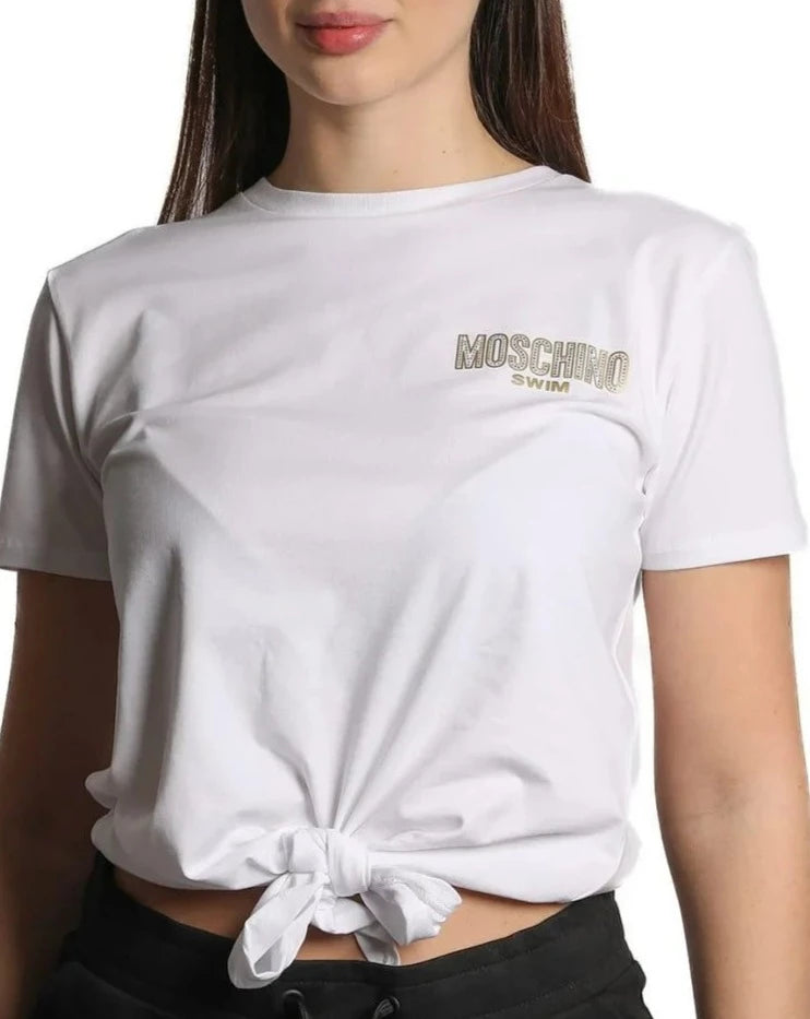 T-SHIRT LOGO MOSCHINO SWIM  MOSCHINO UNDERWEAR