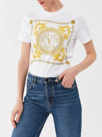 T-SHIRT FOULARD ORGANIC COTTON JERSEY  VERSACE JEANS COUTURE