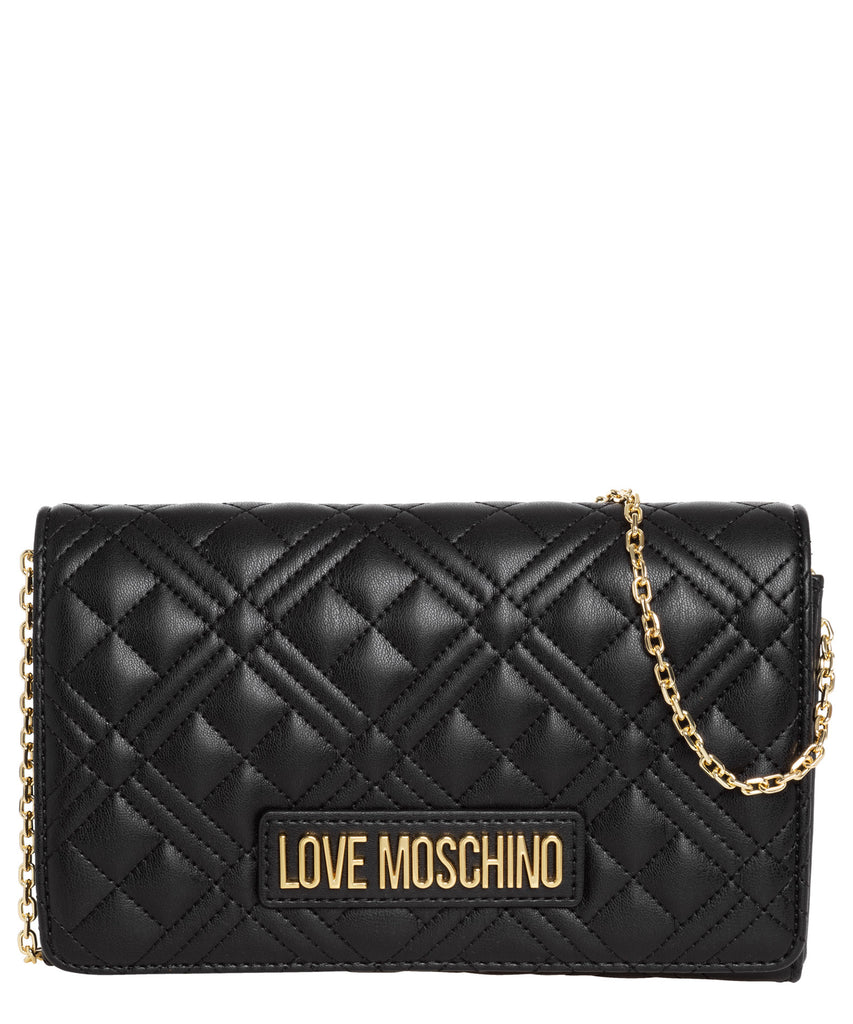 BORSA TRACOLLA TRAPUNTATA LOGO LOVE MOSCHINO