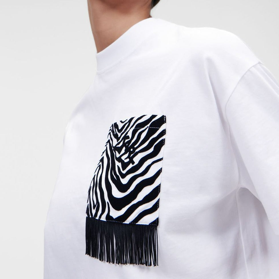 T-SHIRT ZEBRA POCKET  KARL LAGERFELD