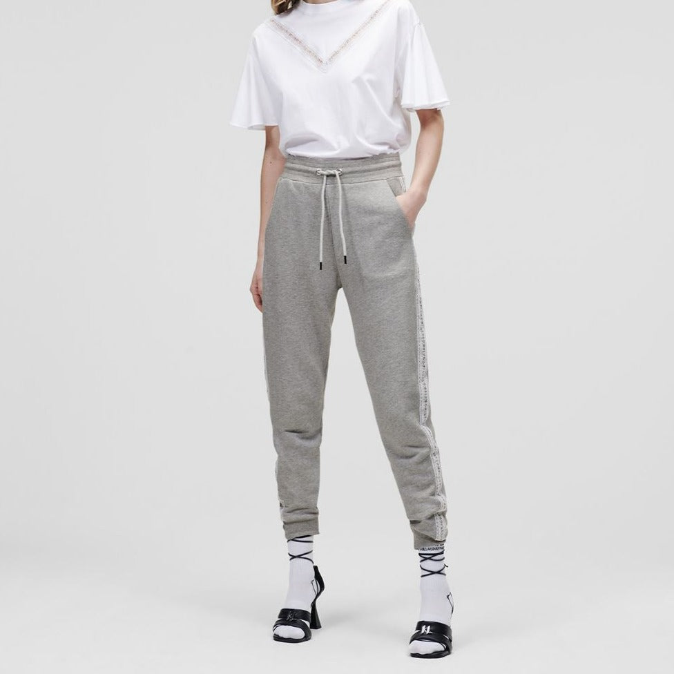 PANTALONE LOGO TAPE SWEAT PANTS  KARL LAGERFELD