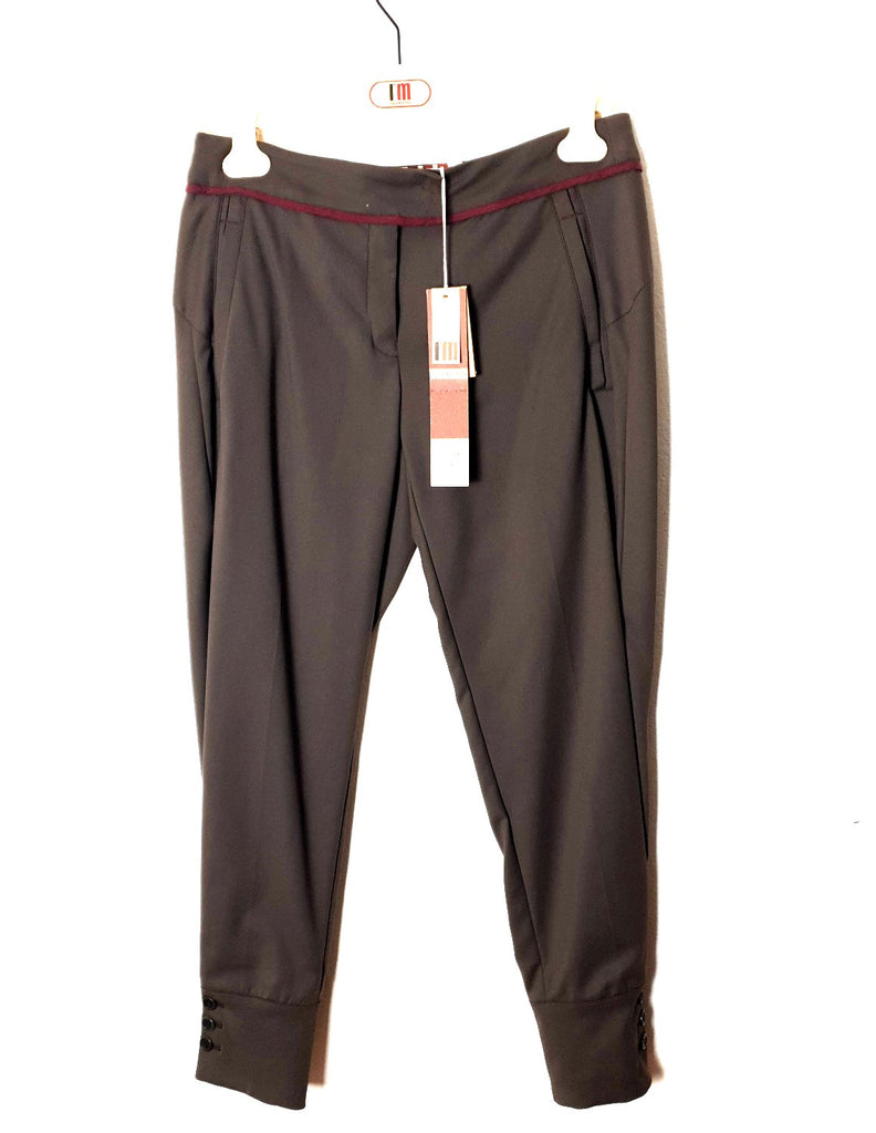 PANTALONE LISCIO BOTTONI CAVIGLIA I'M isolamarras COL. 2020