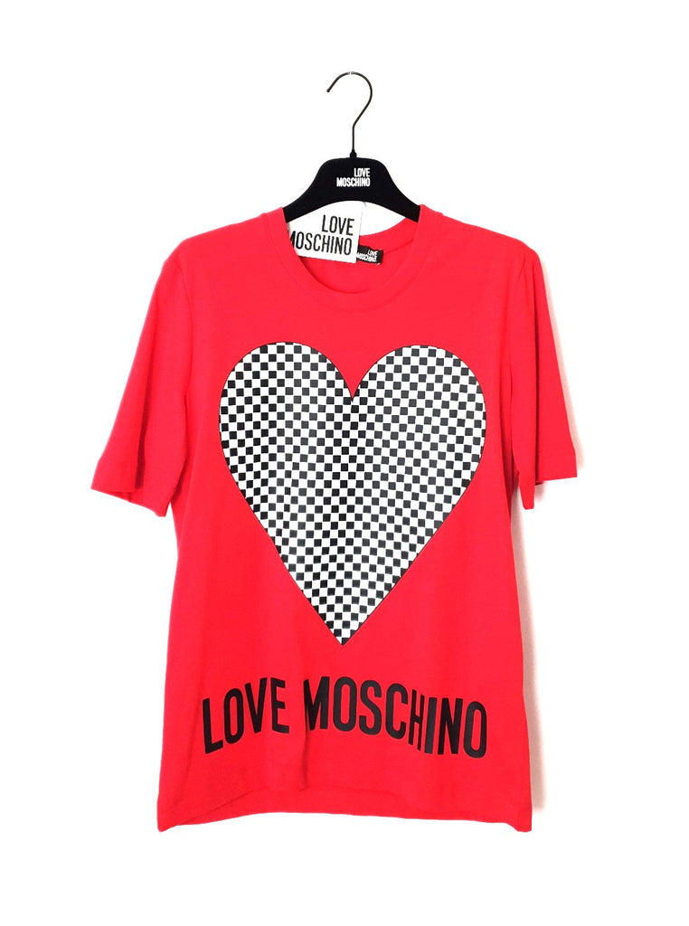 T-SHIRT LOGO CUORE LOVE MOSCHINO COL. 2020