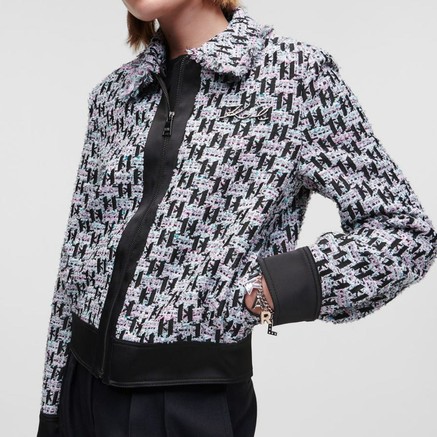 MONOGRAM BOUCLE JACKET  KARL LAGERFELD