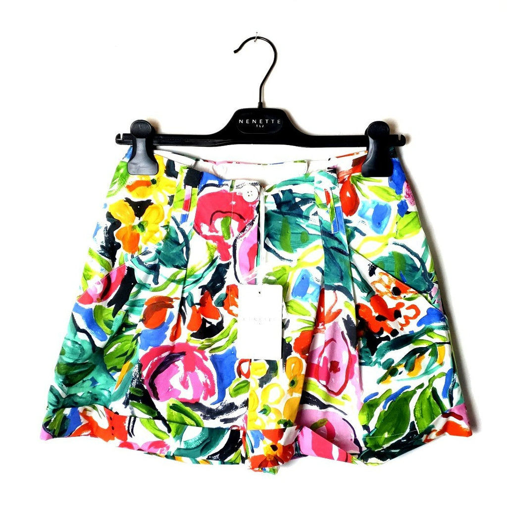 Pantaloni Shorts fantasia fiori Nenette