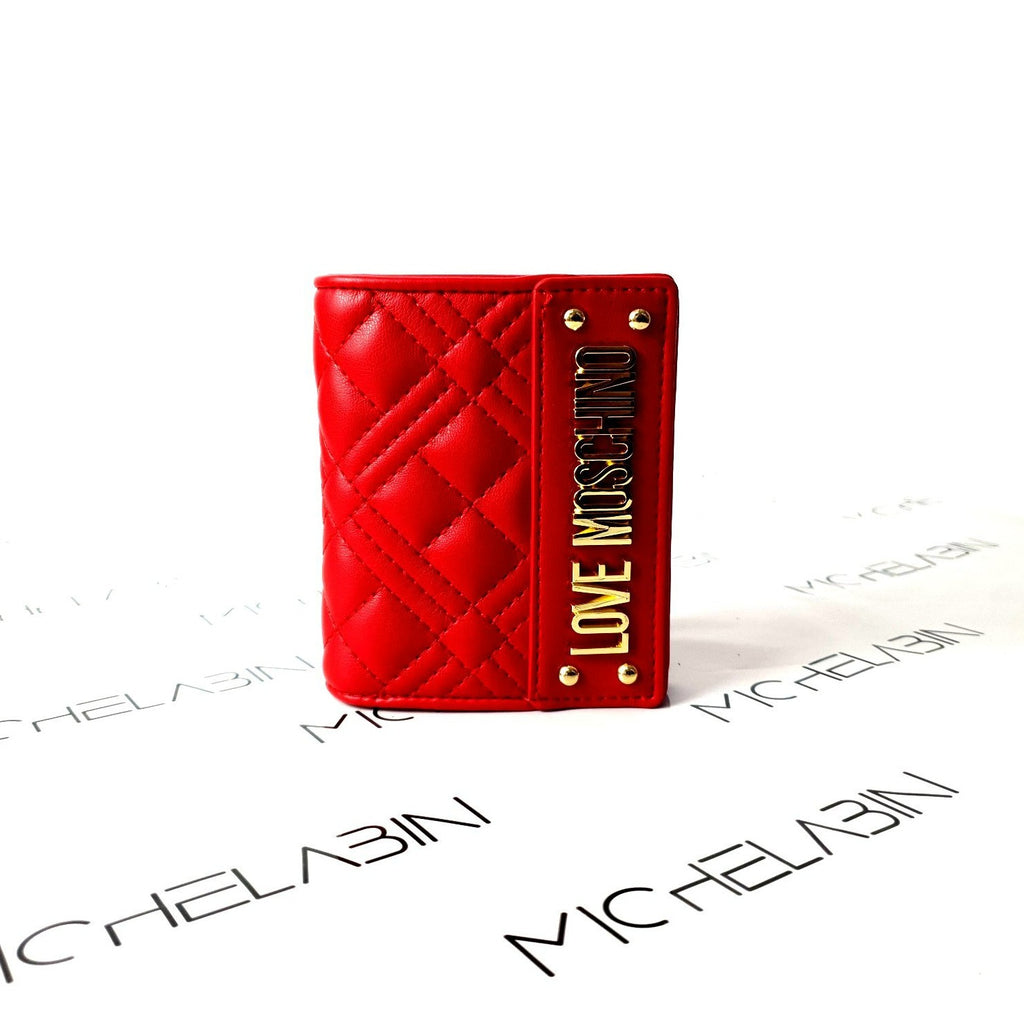 New Shiny Quilted Portafoglio pelle sintetica LOVE MOSCHINO 2021