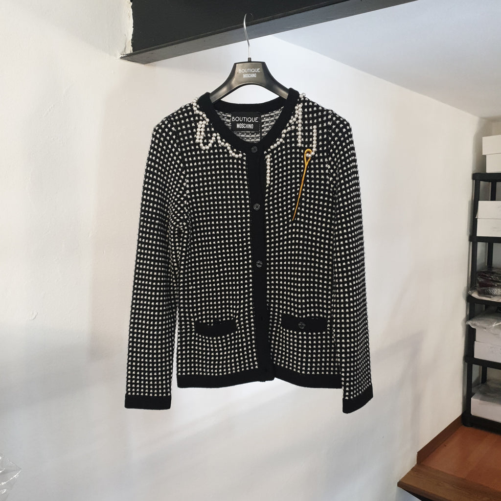 CARDIGAN CON PIETRE BOUTIQUE MOSCHINO