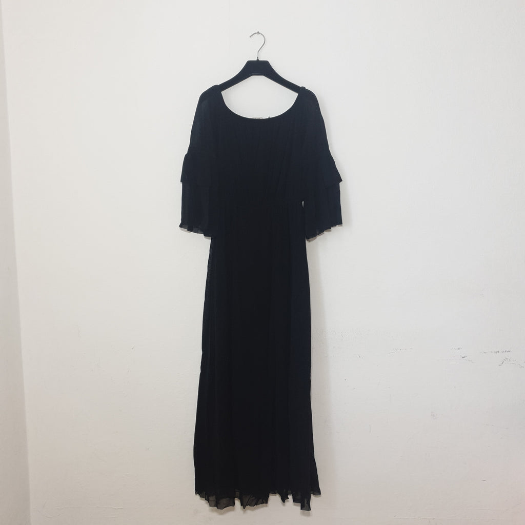 ABITO LUNGO MANICHE 3/4 SLEEVE DRESS  FUZZI