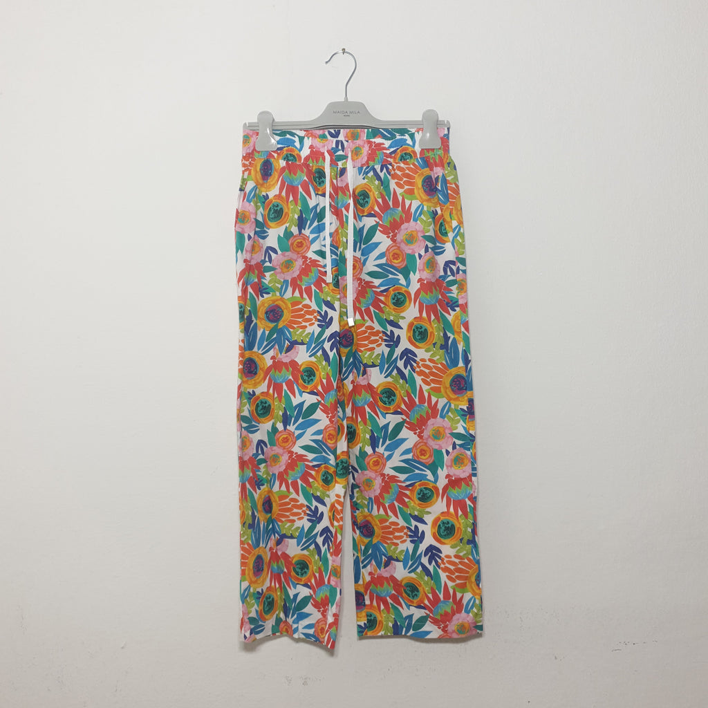 PANTALONE STAMPA FIORI MAIDA MILA