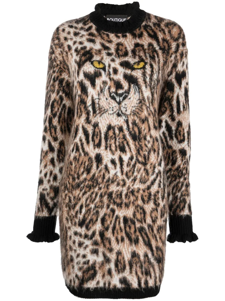 ABITO MODELLO MAGLIONE LEOPARDATO BOUTIQUE MOSCHINO Michela Bini Boutique