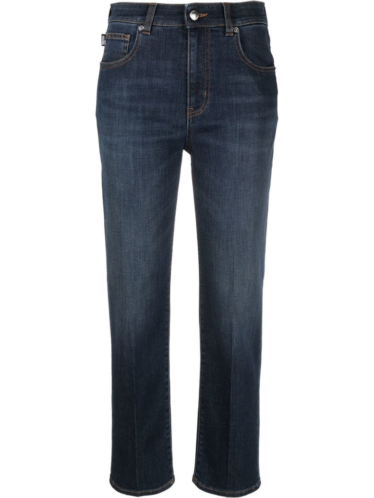 PANTALONI JEANS CUORI INTARSATI     LOVE MOSCHINO