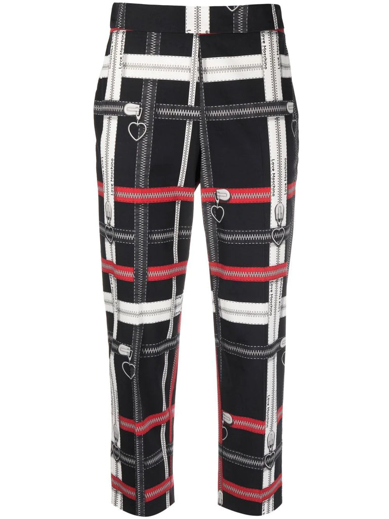 PANTALONE ALL OVER ZIP  LOVE MOSCHINO