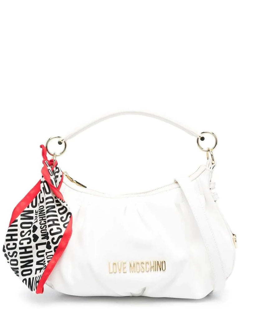 BORSA TOTE CON PLACCA LOGO LOVE MOSCHINO